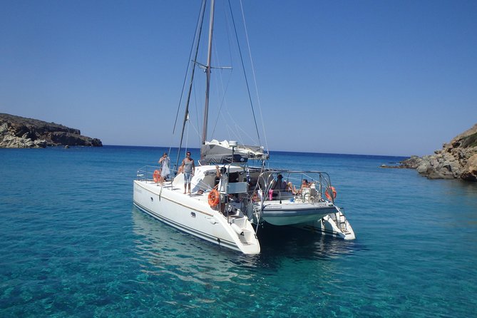 Catamaran Full Day Cruise: Poliegos - Kleftiko - Why this cruise shows you the real Milos