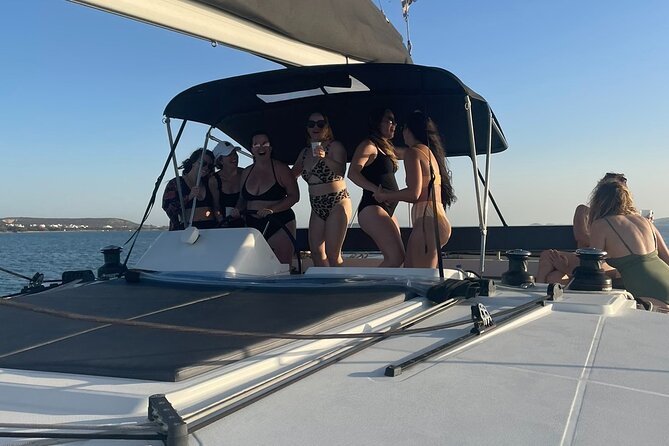Catamaran Semi Cruise Paros Antiparos includes Food and Drinks - Antiparos beaches and the Port of Antiparos