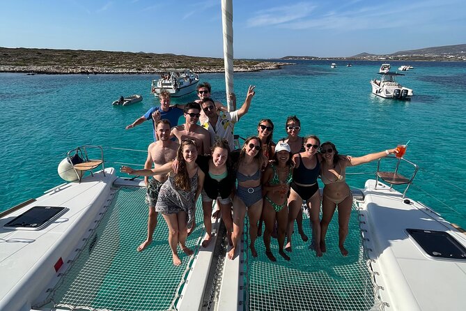 Catamaran Semi Cruise Paros Antiparos includes Food and Drinks - Sailing home with sunset views