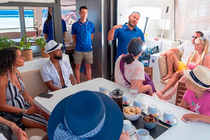 Chania: Afternoon Catamaran trip - Dinner, Drinks & Sunset - Agioi Theodoroi, swimming, and water toys