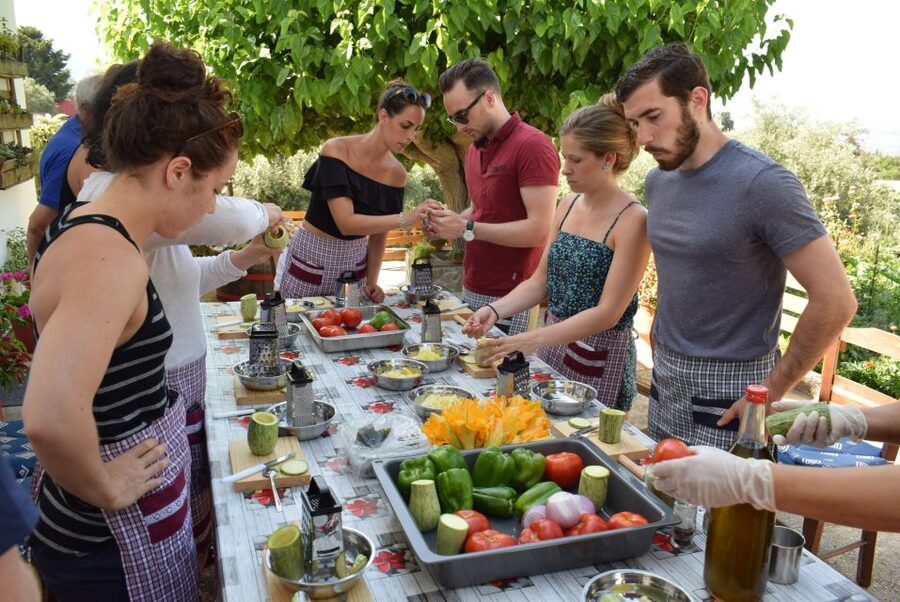 Chania: Authentic Cooking Class in the White Mountains - Dinner with mountain views
