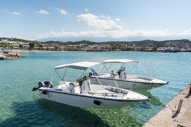 Chania: Boat Rental Almyrida - Taking the helm from Almyrida