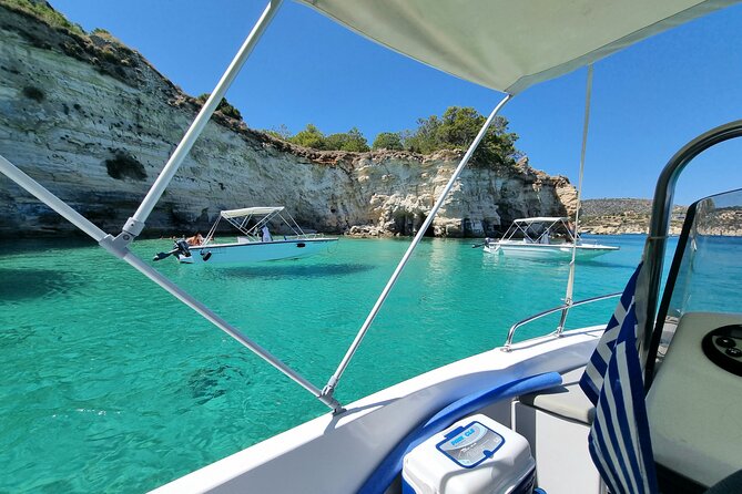 Chania: Boat Rental Almyrida - Four stops along the Chania coast
