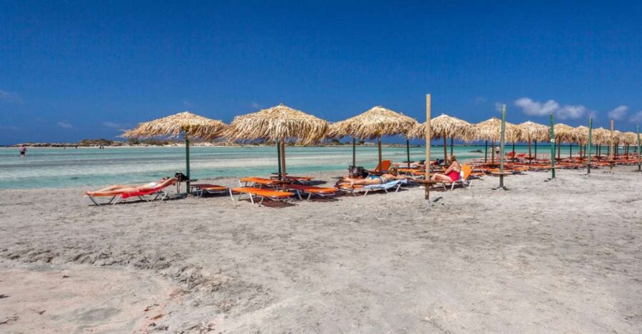 Chania: Elafonisi and Milia Mountain with Loungers and Lunch - Key points at a glance