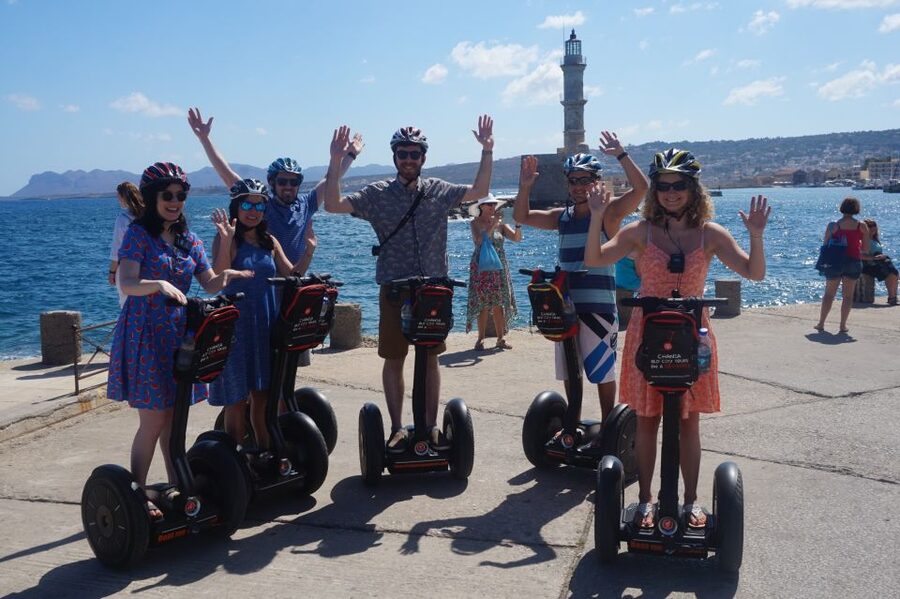 Chania Exploration Segway Tour - Starting With Safety Practice and a Headset