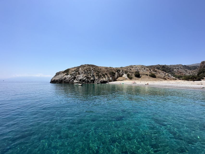Chania: Menies Beach & Chironisia Bay Cruise with Snorkeling - Key points at a glance