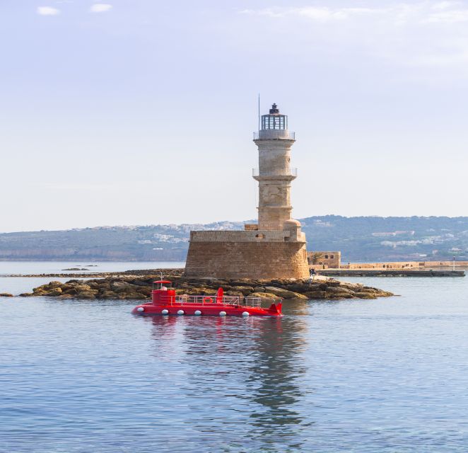 Chania: Semi-Submarine Boat Underwater Experience - The 10-minute run outside the old port