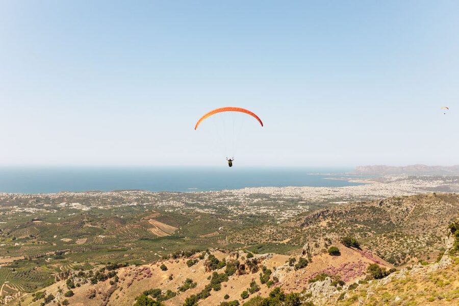 Chania: Tandem Paragliding Flight in Crete - From Go Kart Chania to the mountain launch