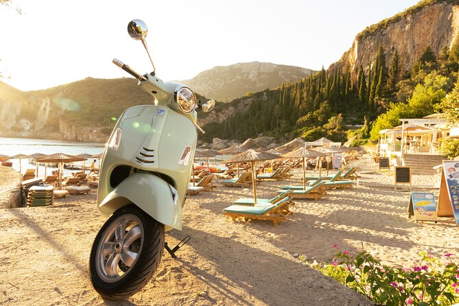 Corfu 300cc Vespa Scooter Rental - The gear that makes the day easier
