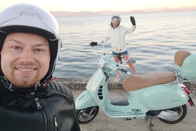 Corfu 300cc Vespa Scooter Rental - Who will get the most from this ride