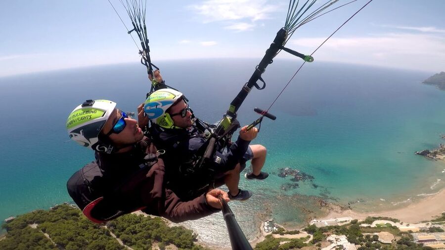 Corfu: Paragliding Tandem Flight Above Pelekas Town - Twenty minutes above Corfu’s west coast