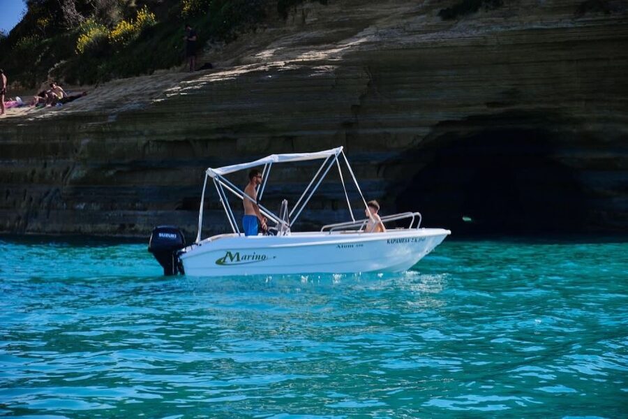 Corfu: Premium Boat Rental without Skipper - Canal d’Amour from the water