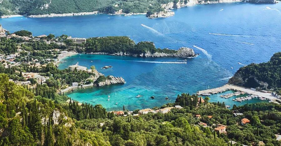 Corfu: Shore & Shared – Palaiokastritsa, Lakones, Kratsalo - Palaiokastritsa: monastery, beach, and clear water