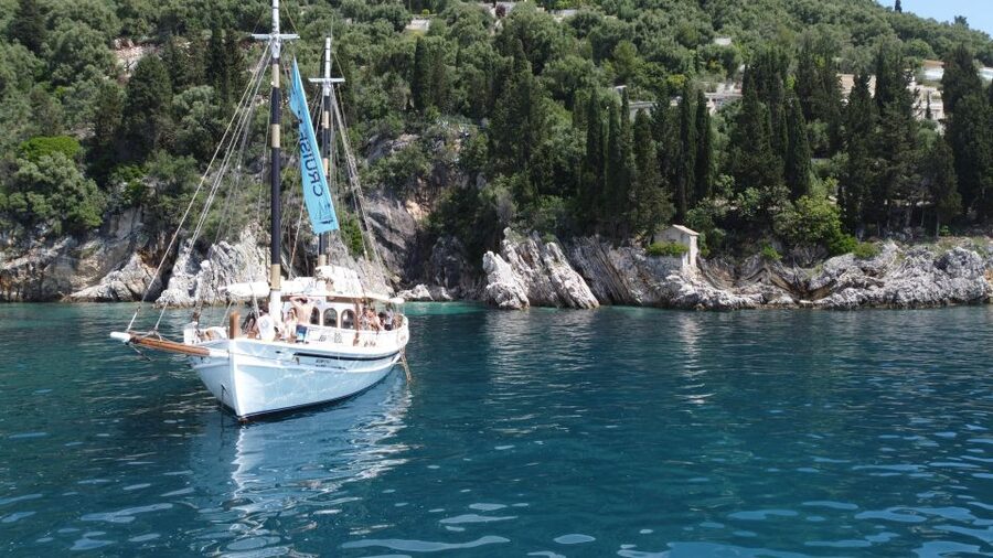 Corfu Town: Full-Day Cruise with Lunch, Drinks & Swim Stops - The second short cove and the Peristeres Lighthouse