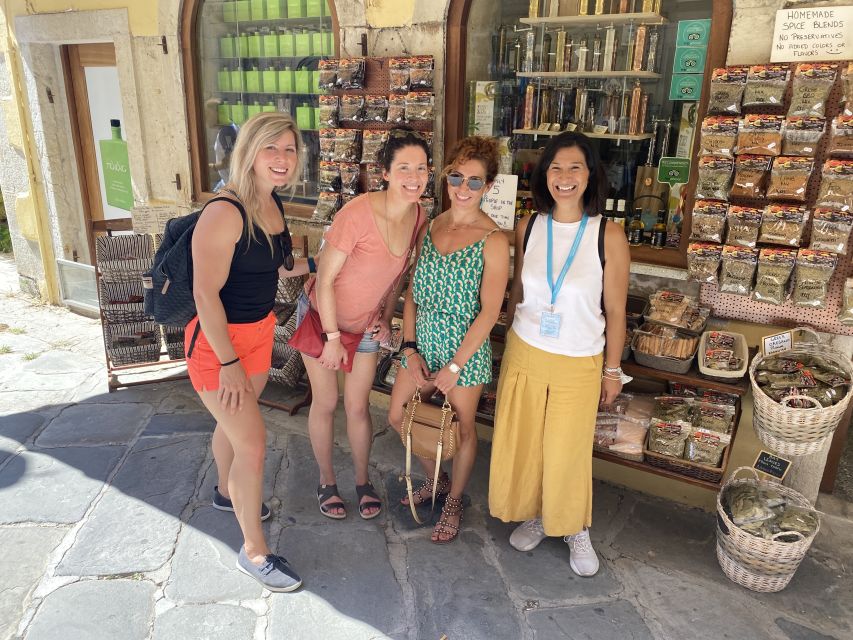 Corfu Town: Guided Walking Tour and Local Food Tastings - Heat, walking, and timing in practical terms