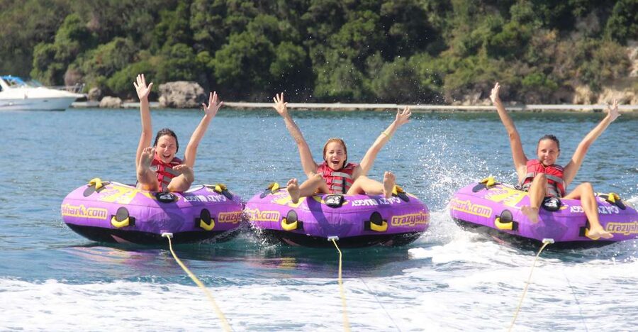 Corfu: Watersports Combo for 2 - A three-part water adventure in Dassia