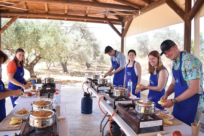 Cretan Cooking Class and Olive Oil Tasting - Sitting down to the meal