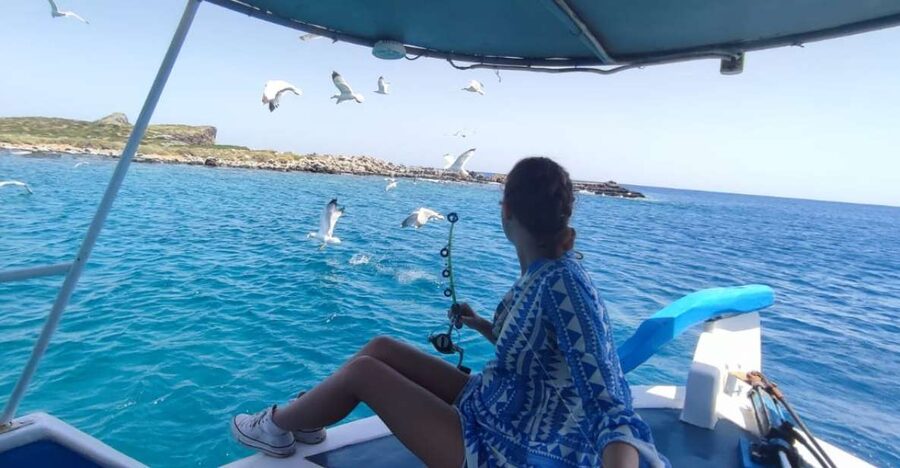 Crete: Fishing & Swimming Boat Cruise with Lunch & Drinks - From your hotel to Elounda’s fishing harbor