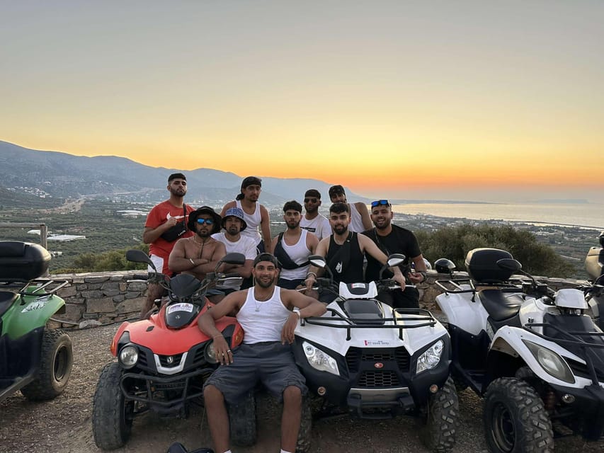 Crete: Off-Road Quad Safari Evening Tour with Hotel Transfer - Pickup from Malia and the eastern resort coast