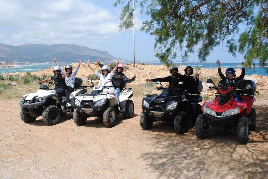 Crete: Off-Road Quad Safari Evening Tour with Hotel Transfer - Vrachasi and St. George Selinari Monastery