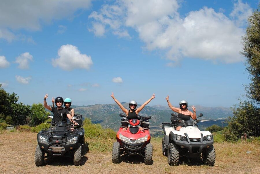 Crete: Off-Road Quad Safari Evening Tour with Hotel Transfer - Getting comfortable on the ATV
