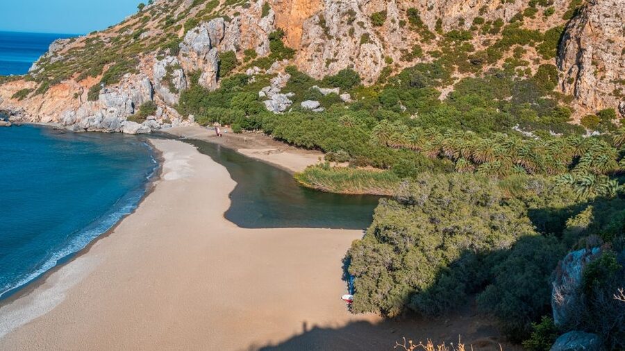 Crete: Preveli Tropical Beach and Palm Forest - Kourtaliotiko Gorge and the Stone of Lovers