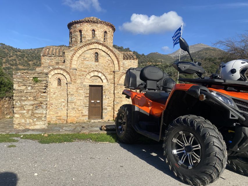Crete: Quad Safari, Olive Mill with Tasting & Ghost Village - Walking through Achlada’s abandoned village