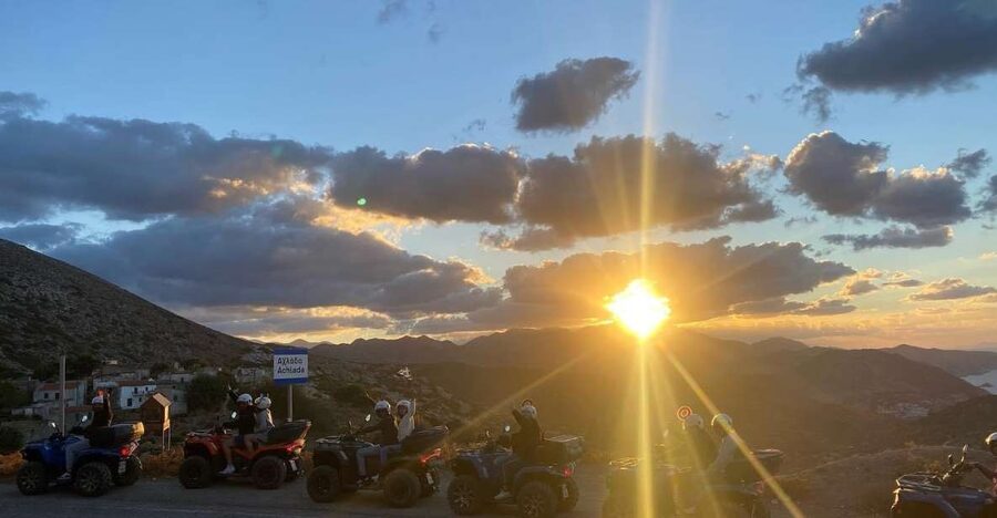 Crete: Sunset or Morning Quad with Local Products Tasting - From Agia Pelagia to the open Cretan countryside