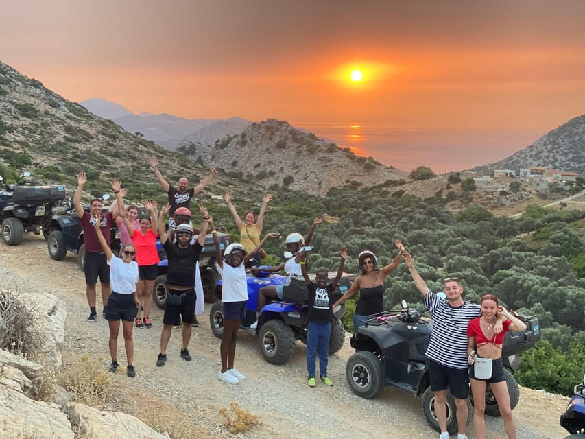 Crete: Sunset or Morning Quad with Local Products Tasting - Goats, mountain paths, and the sunset stop