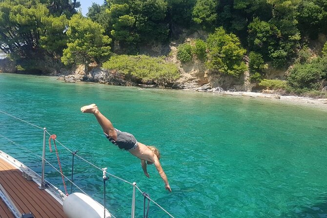 Day sailing Skiathos Skopelos with lunch on Rainbow yacht - The Skopelos coast and Mamma Mia beach