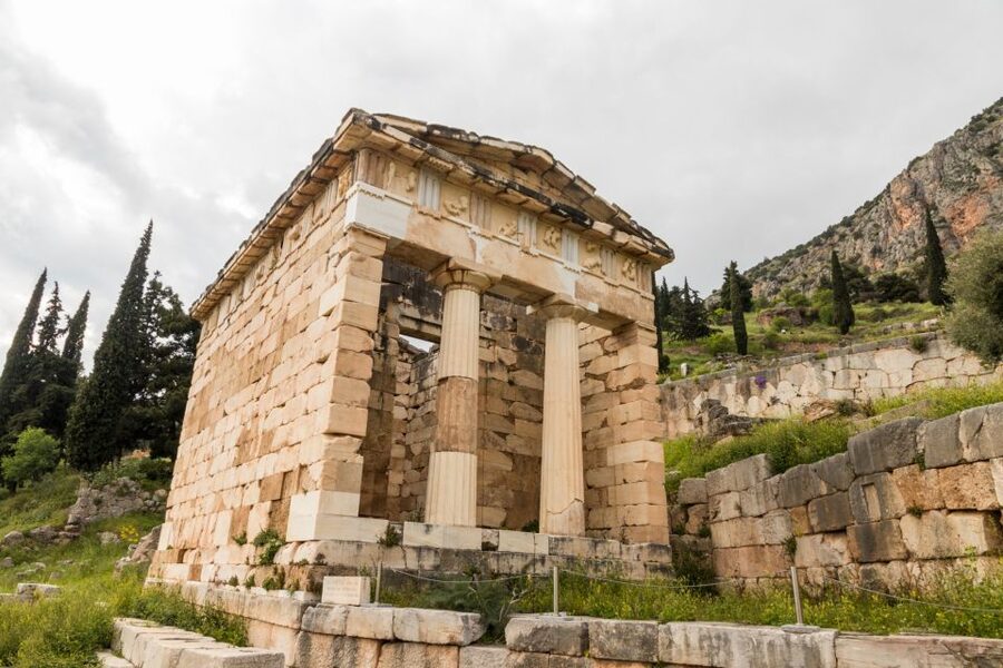 Delphi: Archaeological Site & Museum Ticket with Audio Tour - Follow the Roman Agora into the sanctuary