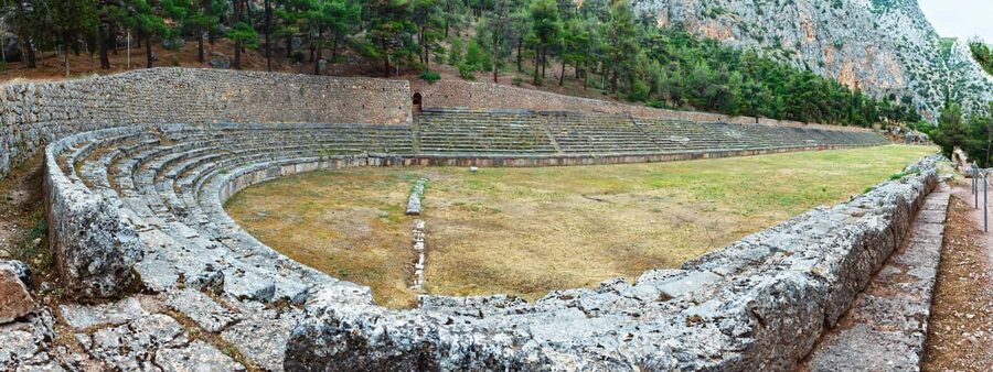 Delphi: Audiovisual self-guided tour with 3D models - Understanding the Pythian Games