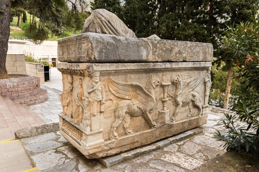 Delphi Small-Group Day Trip From Athens - Walking through the Delphi archaeological site