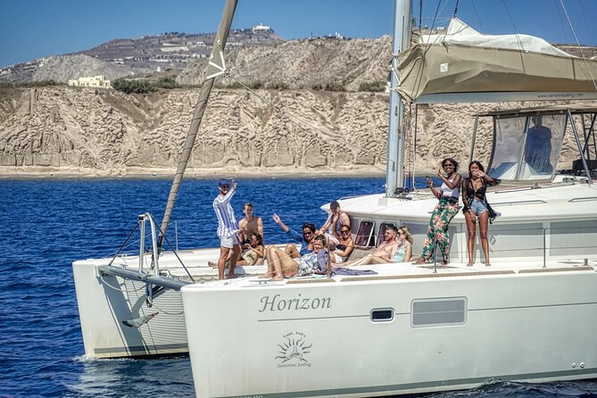 Deluxe Santorini Sailing with BBQ and Drinks Shared Tour - Nea Kameni and the warm volcanic springs