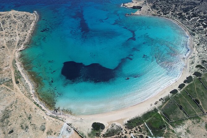 Discover Hidden Gems around Paros | Private Boat Tour - The Antiparos-Fera Canal sandbar