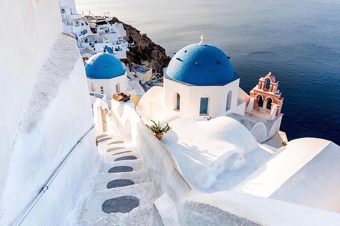 Discover the Cultural Heart of Santorini with Mεliton Tours - The Three Bells viewpoint keeps the photo list moving