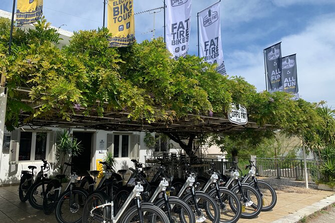 Electric Fat Bike Self Guided Tour Discover North Corfu - Starting in Acharavi with your route on screen
