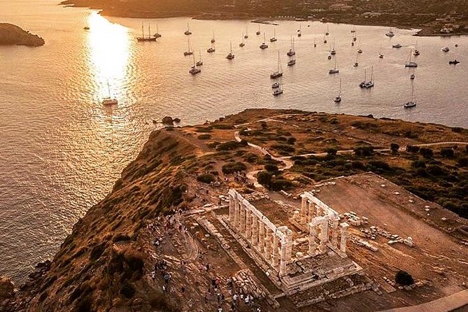 Enjoy Cape Sounio Private Majestic Sunset With Seaside Dinner - The Athens Riviera drive through Glyfada and Vouliagmeni