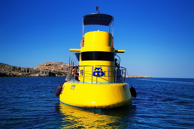 Explore Lindos Aboard the Hippo Submarine - Swimming in Navarone Bay