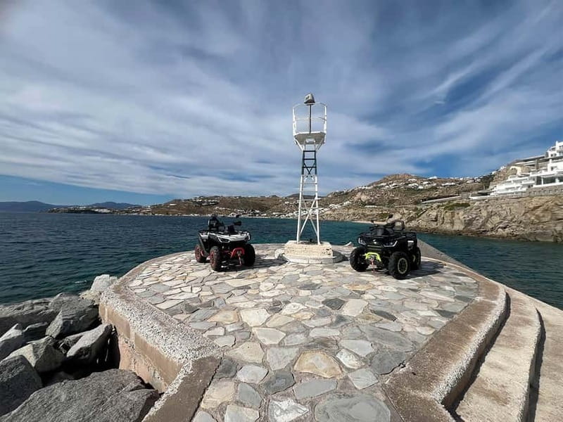 Explore Mykonos Island with a 650cc ATV / QUAD Tour - Ano Mera and the old monastery