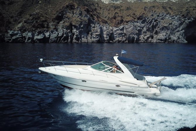 Explore Santorini’s volcano with Alex Private Boat Rental - Thirassia for clear water and a local meal