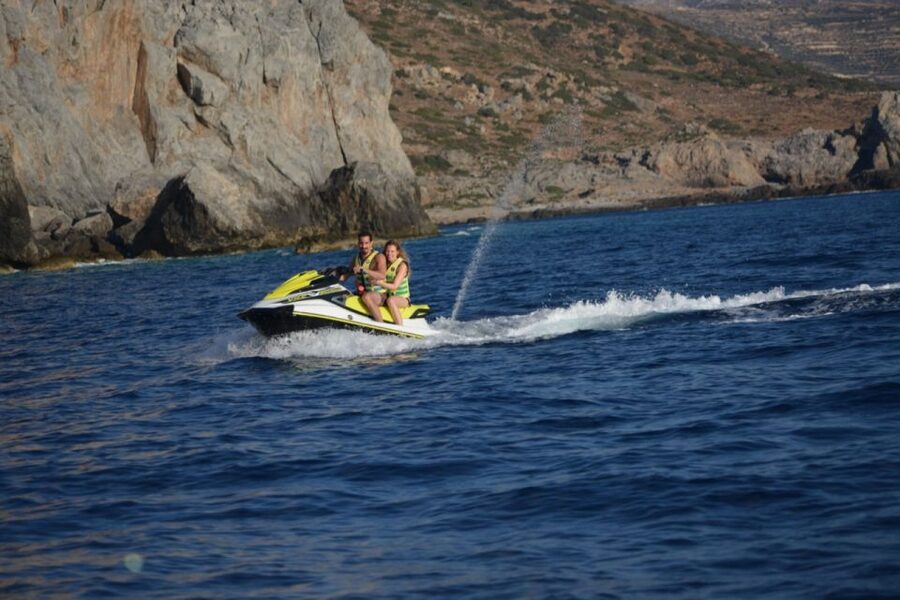 Falasarna: Jet Ski Safari to Balos Beach - Passing Gramvousa and its shipwreck