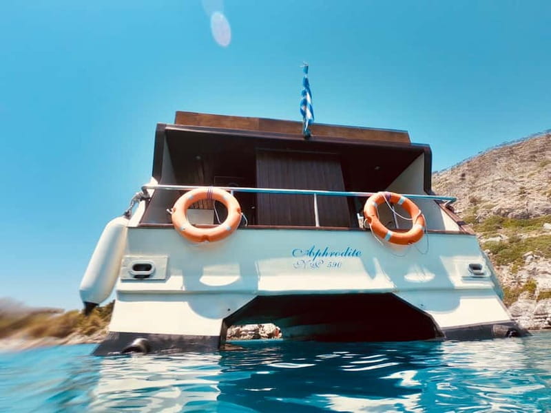 Faliraki: Sunset Cruise with Unlimited Aperol, Beers & Wine - Anthony Quinn Bay and Ladiko Bay from the water