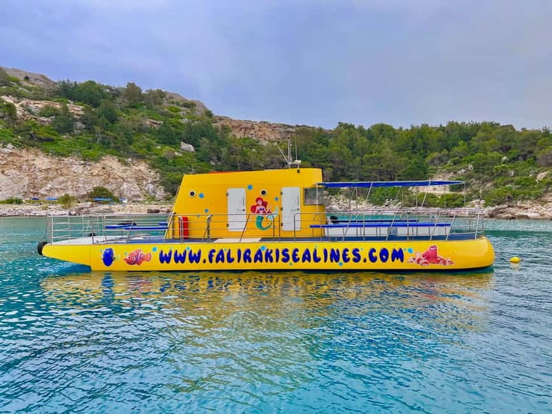 Faliraki: Yellow Sub Cruise to Anthony Quinn Bay & the Caves - Traganou Caves and the 25-minute swim