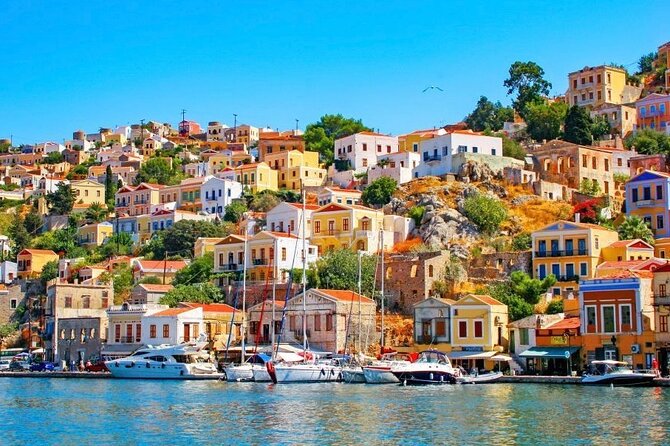 Fast Boat To Symi with a swimming stop at St George's Bay! (Only 1hr journey) - Three hours in Symi’s postcard harbor