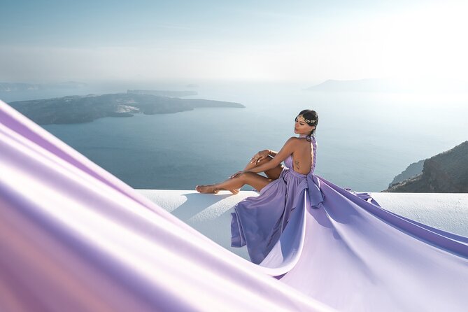 Flying Dress Photoshoot in Santorini by Flying Dress Photo © - The photos you actually receive
