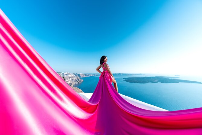 Flying Dress Photoshoot in Santorini by Flying Dress Photo © - Meeting in Imerovigli and getting ready