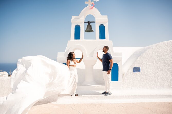 Flying Dress Santorini Photoshoot - Key points at a glance