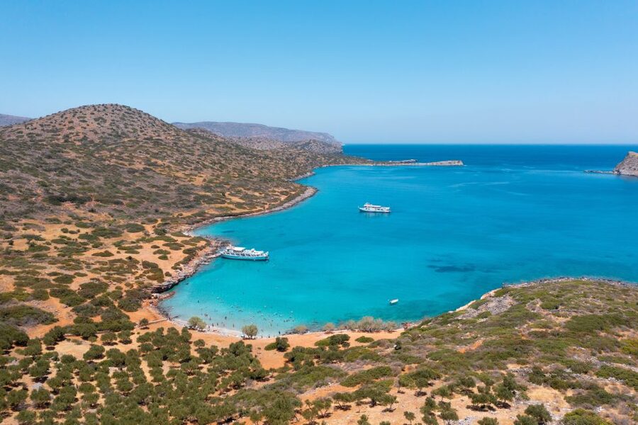 From Ag. Nikolaos: Spinalonga & Kolokytha Cruise with Lunch - Kolokytha Bay: beautiful water, limited room
