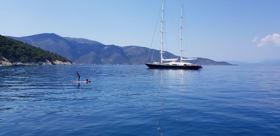 From Agia Efimia: Day Cruise to Ithaki Island with Lunch - The first crossing toward Gidaki Beach
